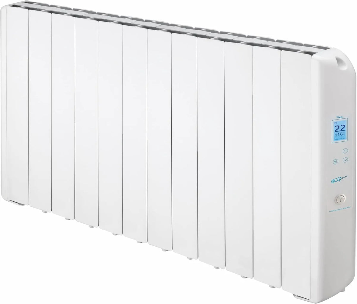 Radiateur FARHO |, FARHO Eco Green WiFi Ultra 12 Eléments, électrique à inertie fluide 2000W, WiFi Intégrée, Basse Consommation, finition blanche