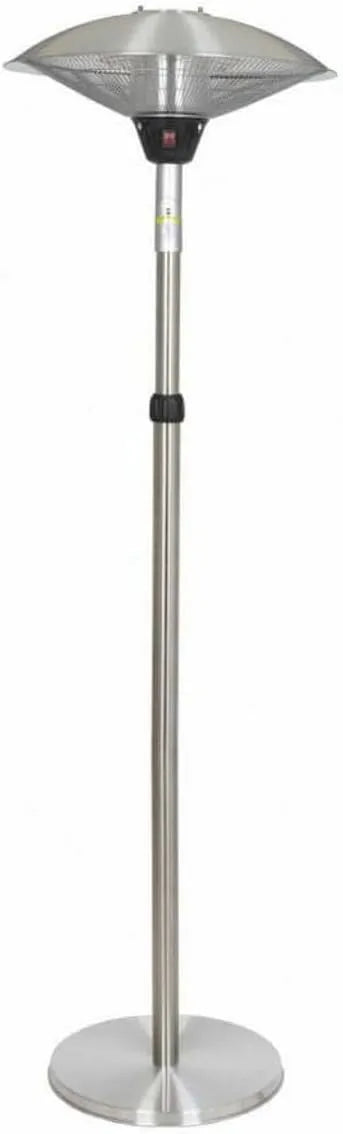 Chauffage sur pied réglable finition argentéeé, puissance 2100 W 69567 La Hacienda