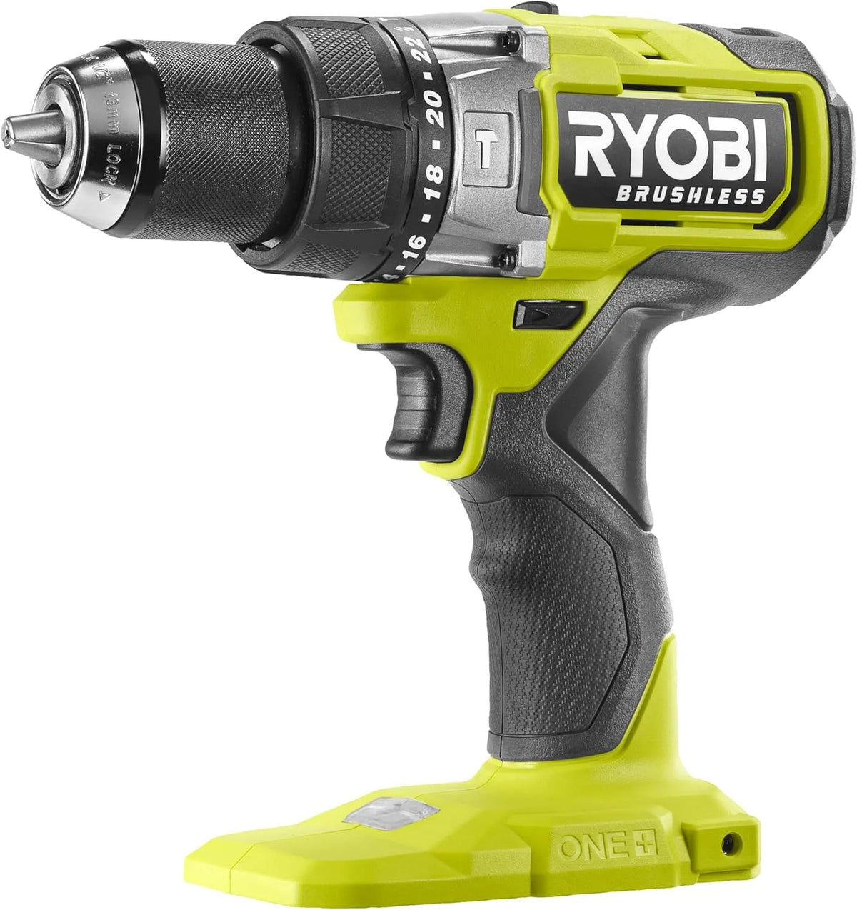 Ryobi HP perceuse RPD18BL2-0, tension 18V ONE+, 24 positions, bois, visseuse à percussion, Perçage béton, métal, vissage extrême, Batterie Non Incluse