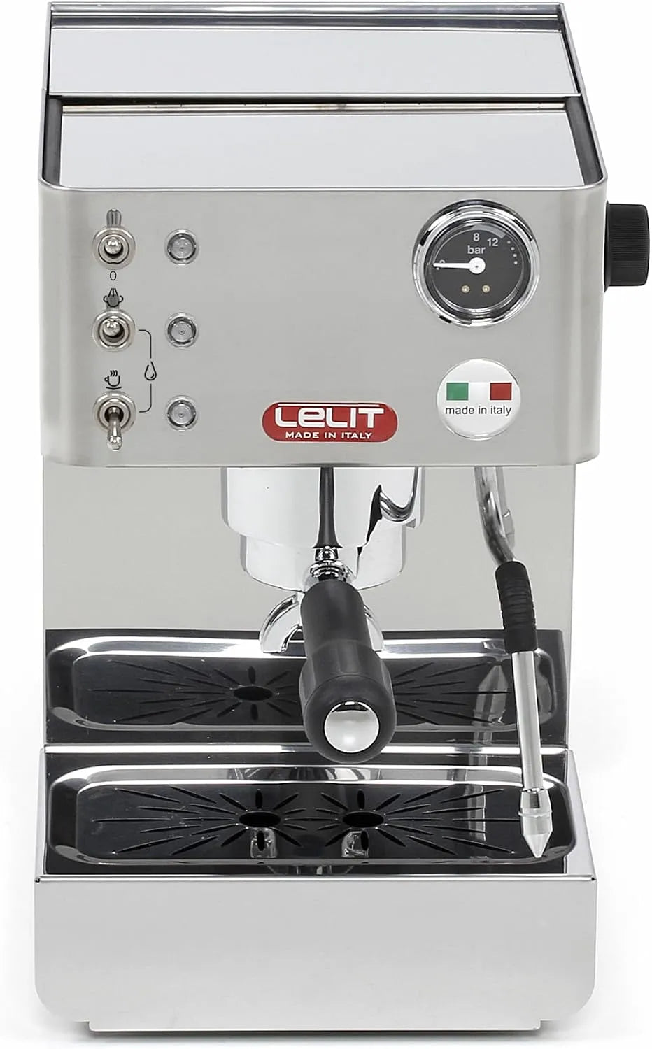 Machine à café PL41LEM-2G80 Lelit Anna, Acier Inoxydable Poli, Avec Mousseur à Lait multidirectionnelle