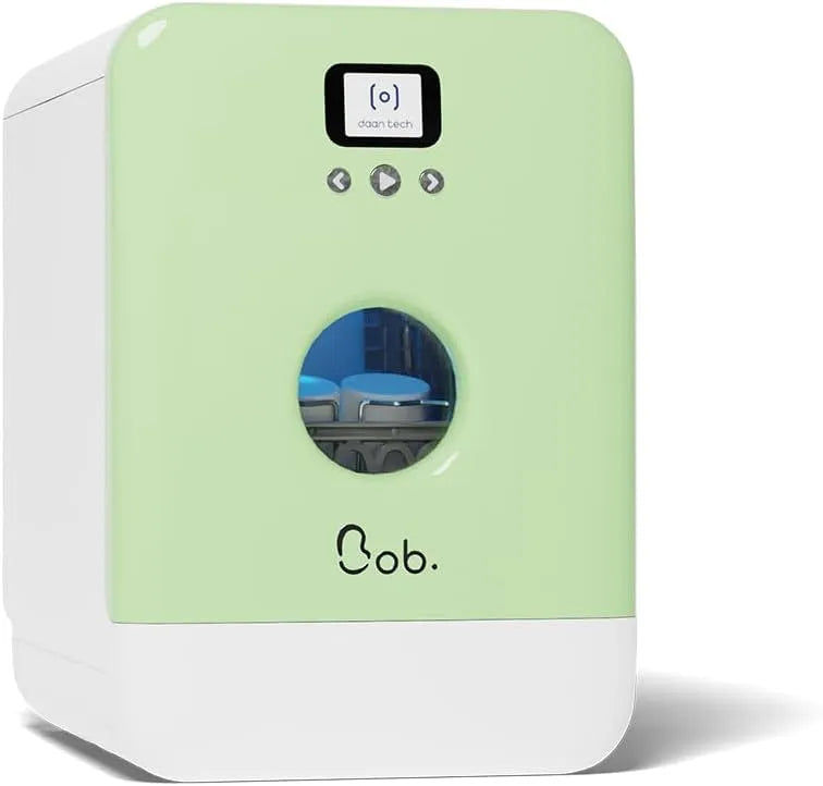 Lave-vaisselle DAAN TECH Bob, Assiette 29 cm, Compact 3 Couverts Encastrable, Pose Libre, Avec Réservoir, Portable, Séchage Naturel, Origine France