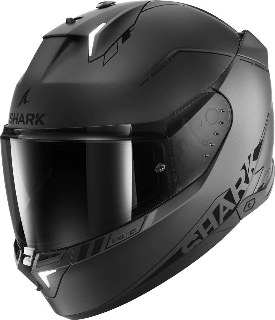Shark casque moto, Moto intégral SKWAL i3 Blank SP finition grise, finition noire
