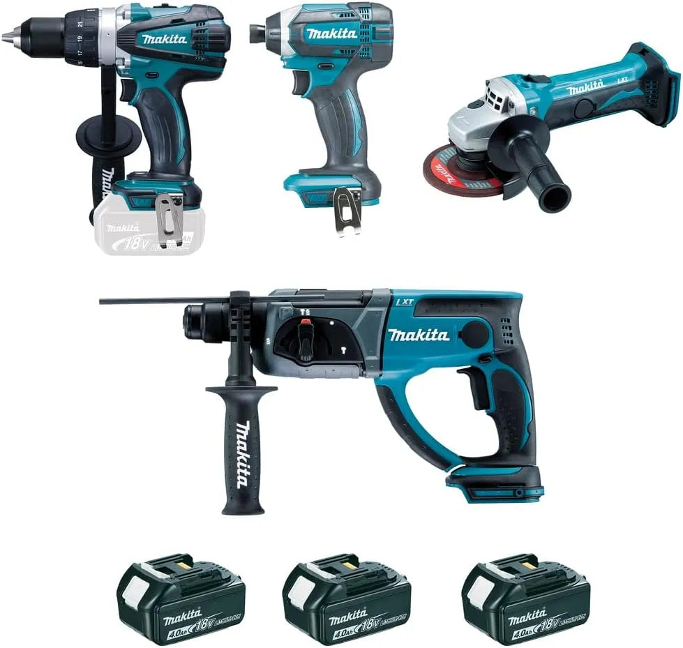 Modèle DTD152 DHR202 4 MACHINES MACHINES 18 V LI-ION 4 AH DDF458 ENSEMBLE DE, DLX4054MX1