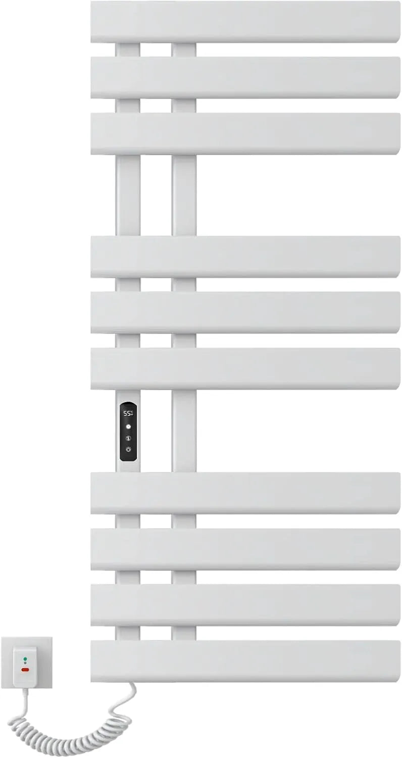 Radiateur, Mural Salle de Bain, 500x1100mm Chauffe Serviette Thermostatique Intelligent, Porte Serviette Electrique, économie d'énergie