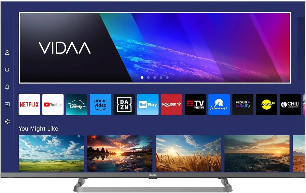 Smart TV SA43S89VDA Saba, LED 43 Pollici FHD Smart Vidaa TV