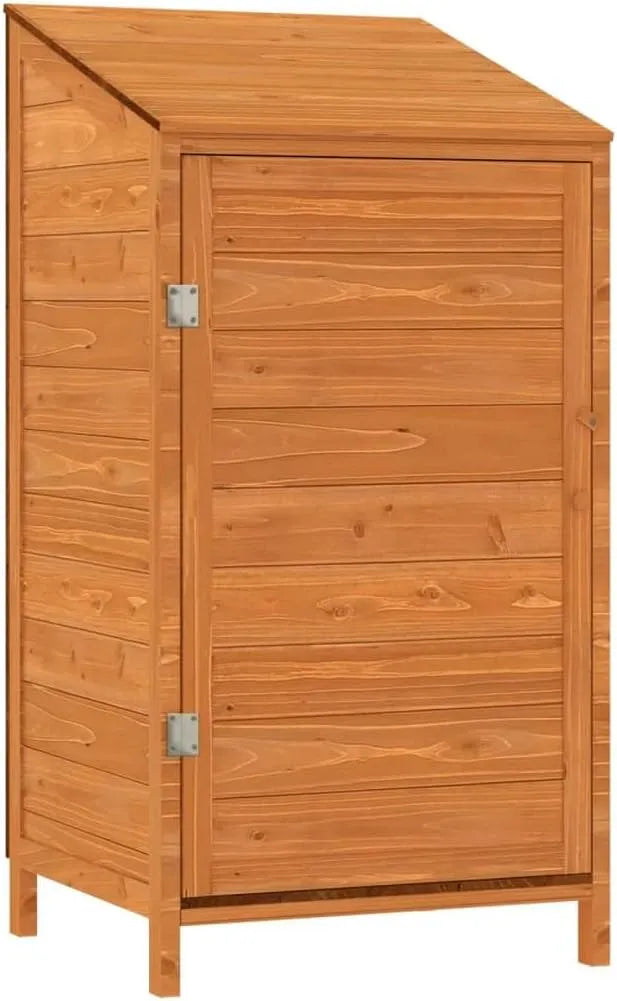 Armoire de jardin, en Bois Remise Outils Cabane Extérieur, pour Maison, Cour, Marron 55x52x112 cm