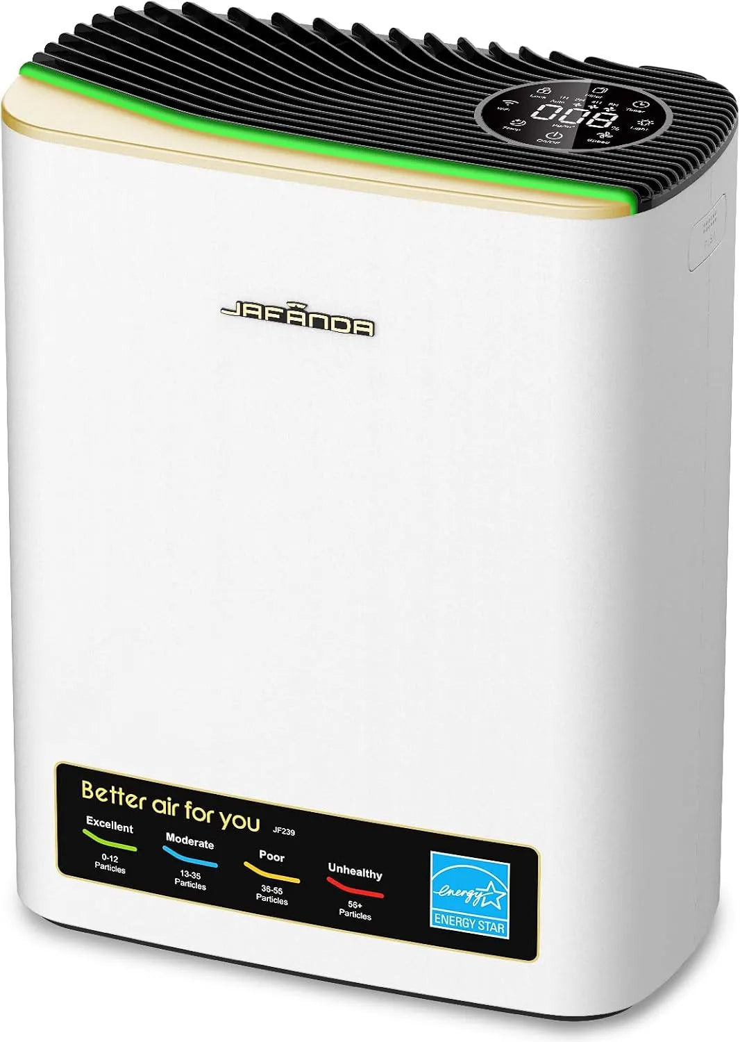 Purificateur d'air CADR 268 Jafända, HEPA pour allergiques, poussières et pollens, 268 m, m³/h