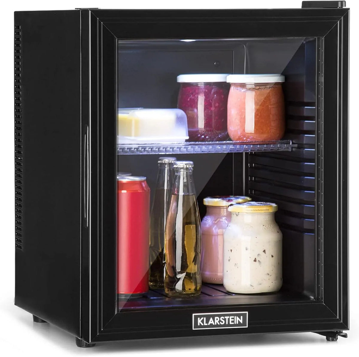 Klarstein modèle 12-18C, Mini Frigo de Chambre 32L pour Snacks et Boissons, Petit Refrigerateur Silencieux avec tagres Reglables