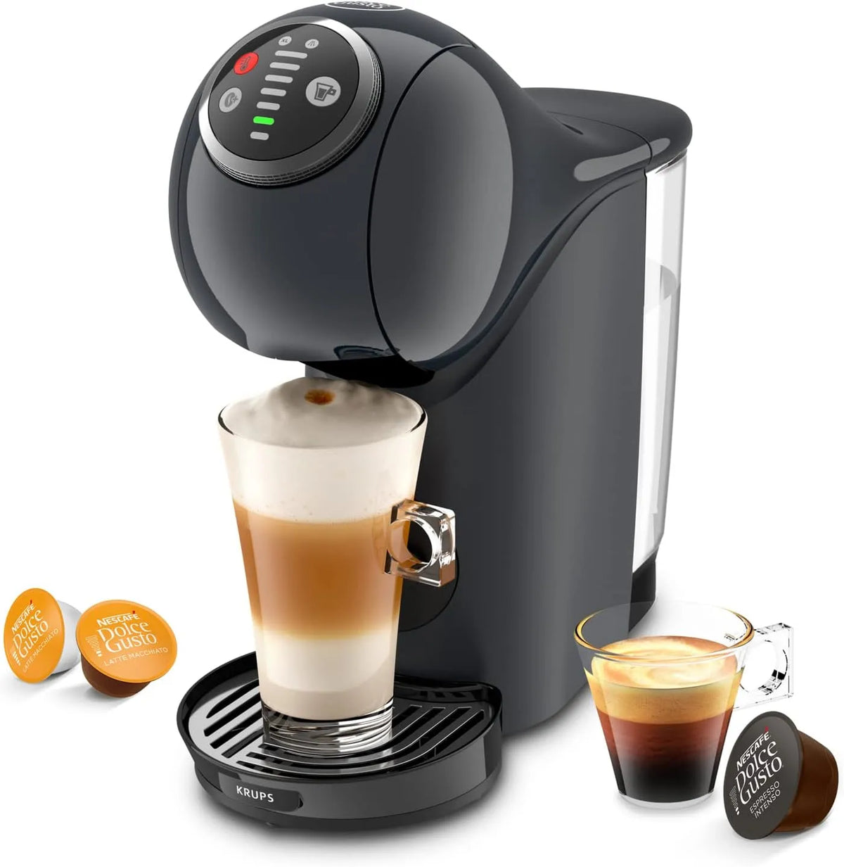 Krups machine à café KP340B10, Capacité 0,8 L, Cafetière multi boissons, Pression 15 bars, Nescafé Dolce Gusto capsules, Fonction XL