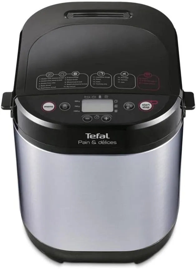 Tefal machine à pain PF240E38, finition noire, acier inoxydable