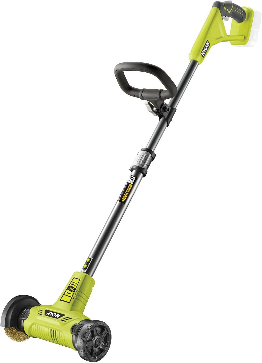 Ryobi modèle, Nettoyeur de joint 18V ONE+ RY18PCA-0, Brosse Rotative métalique 11,5cm, Nettoyage Efficace Terrasse, Pierre, Escalier, Carrelage