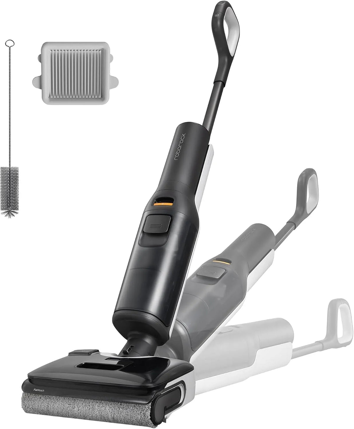 Roborock aspirateur F25, Laveur 20 000 Pa, Tout-en-Un avec séchage Rapide à 90 °C, inclinable à 180° pour sols durs., Auto-Nettoyage à l'eau Chaude