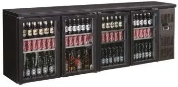 Modèle Réfrigéré R2904 Arrière Bar, Combisteel, Réfrigéré 698 L, Portes Vitrées, battante, PortesVitré