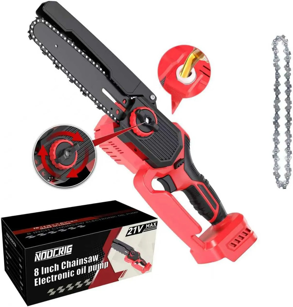 Milwaukee tronçonneuse M18, Mini pour batterie, d'élagage sans fil sans balais de 20,3 cm, tranchante pour l'élagage des arbres