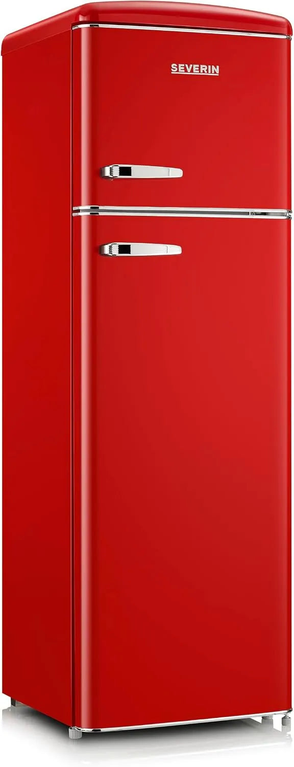Severin réfrigérateur RKG 8983, Congélateur 2 portes, Double Porte avec Congélateur Largeur 55 cm, capacité 246 L, Pose libre, classe énergétique D