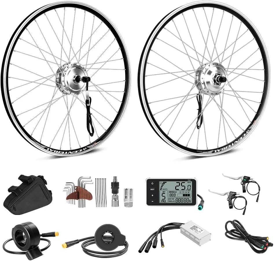 Vélo électrique, Season Kit de conversion pour de 26', tension 36 V 350 W roue arrière roue libre avec écran LCD, 27,5', 28', 700 C