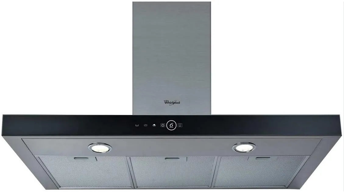 Modèle Murale 713m3 AKR759/1IX Hotte Décorative, 713m3/h, h Inox, finition noire