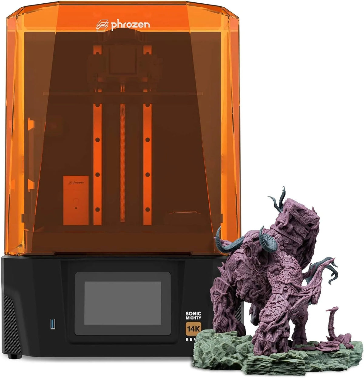 Imprimante 14K 405nm, Phrozen Sonic Mighty Revo 3D en Résine, Grande Taille d'impression 223x126x235 mm, UV Photopolymérisation en Résine
