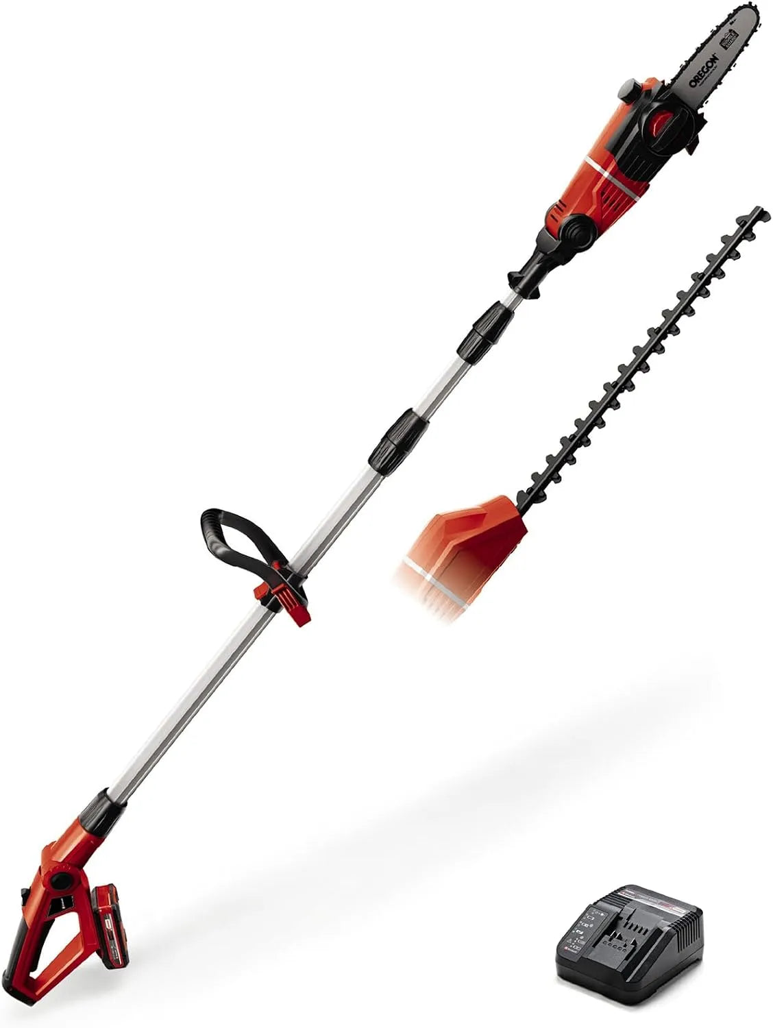 Einhell modèle, tension 18 V 2en1 GE-HC 18, ébrancheur: 200 mm, Taille-Haies: 400 mm, Livré avec Batterie 3,0Ah et Chargeur
