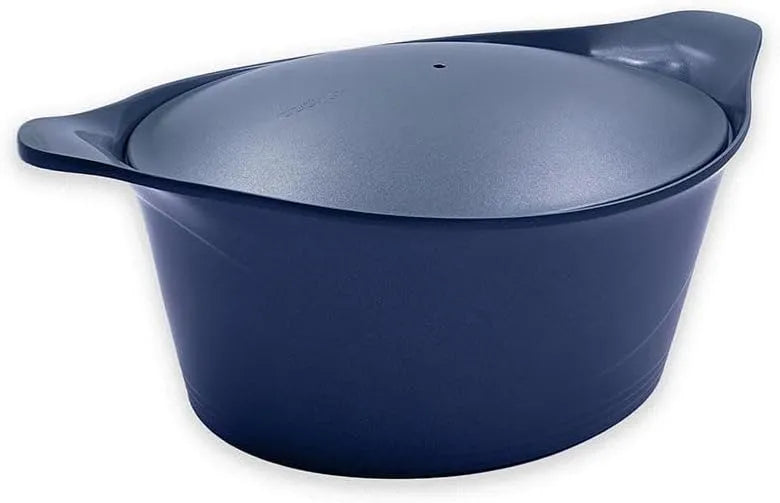Cocotte Cookut - L'incroyable, L'incroyable 33 cm avec poignée en métal et manique assorties, Myrtille