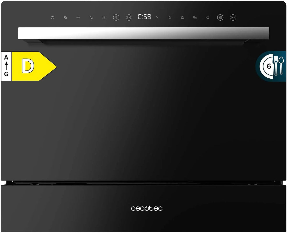 Cecotec modèle 2400 24h, 5 Programmes, Écran Tactile, Kidlock et Panier à Couverts, puissance 1380W, Programmable jusqu'à