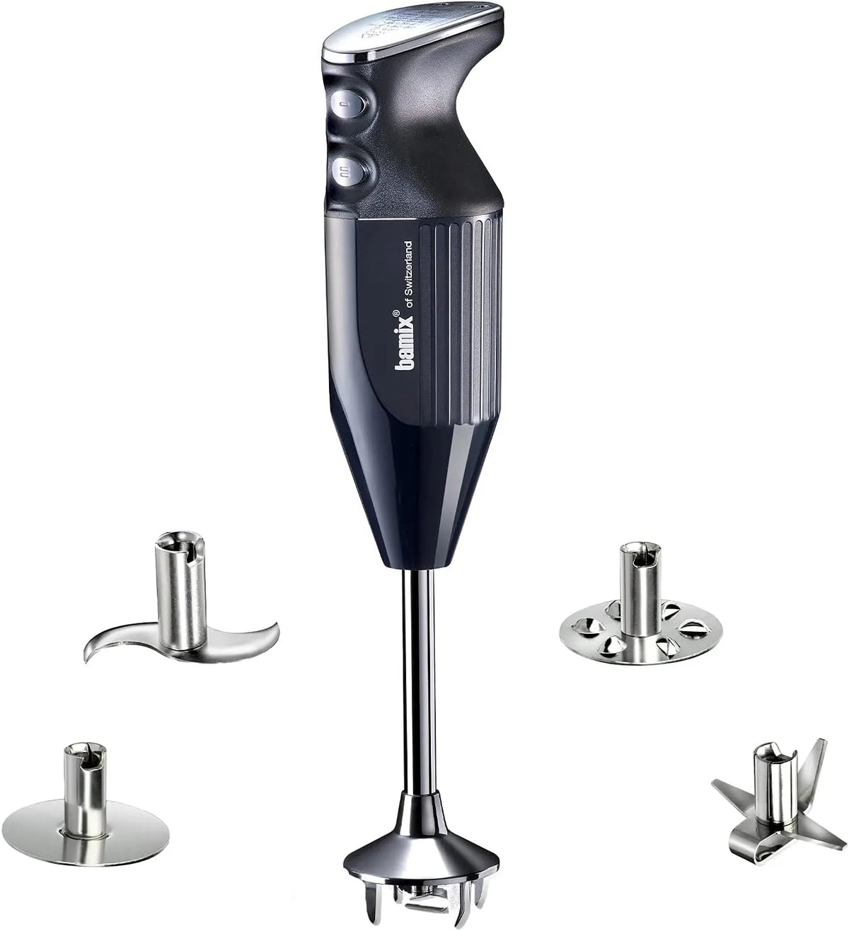 Mixeur M350 bamix Set, puissance 300 W, 2 niveaux de vitesse, 2 niveaux de vitesse, plongeant MAXX avec couteau multifonction, viande et légumes