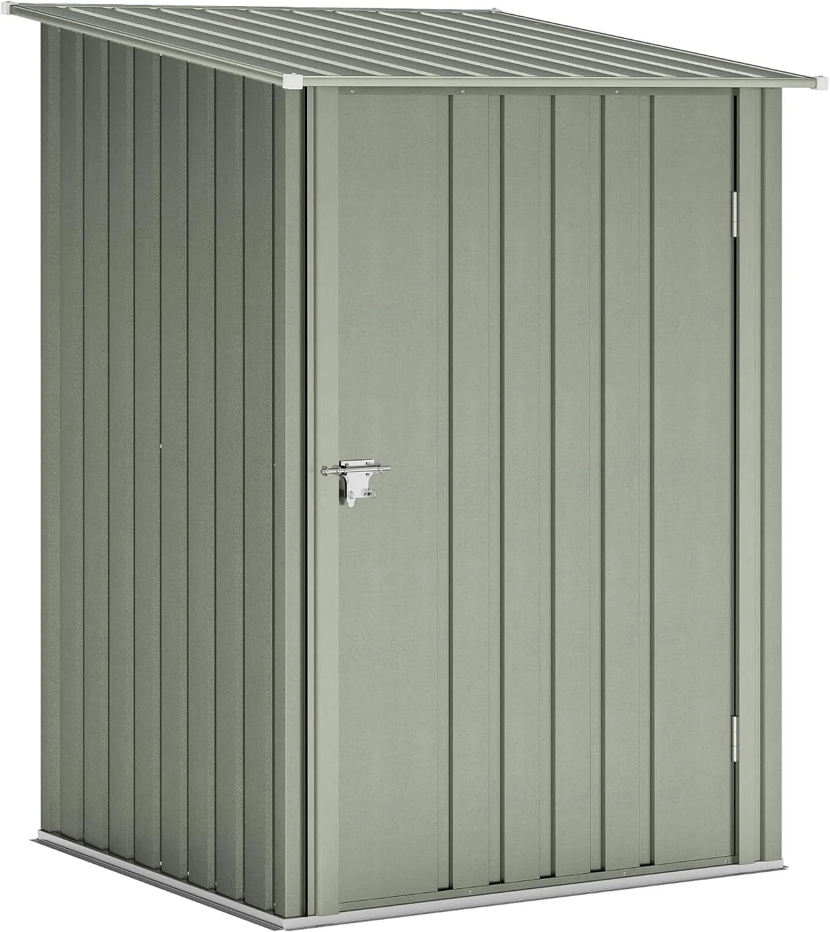 Abri de jardin Outsunny, 0,92 m² en Acier galvanisé, dimensions 100 x 104 x 160 cm, Remise à Outils avec Porte battante verrouillable, Toit incliné