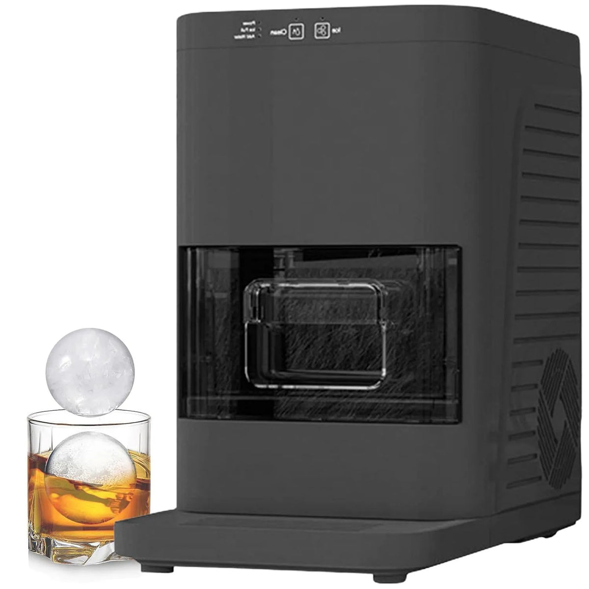 Machine à glaçons, réservoir d'eau de 1,2 L, glaçons transparents et sphériques, fonction autonettoyante, nettoyage automatique