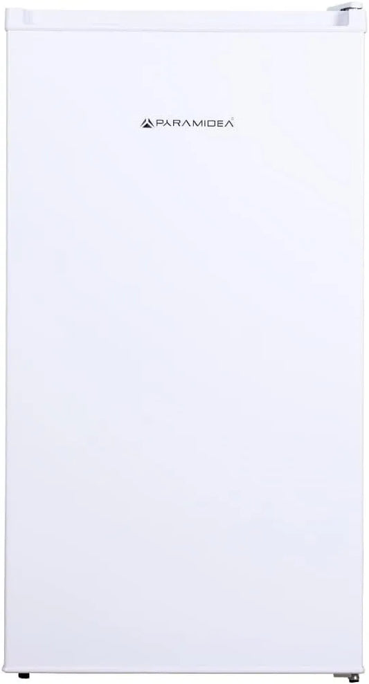 Réfrigérateur FRG104W PYRAMIDEA, et congélateur, Capacité Totale 100 Litres bruts classe énergétique E Couleur finition blanche, Porte réversible