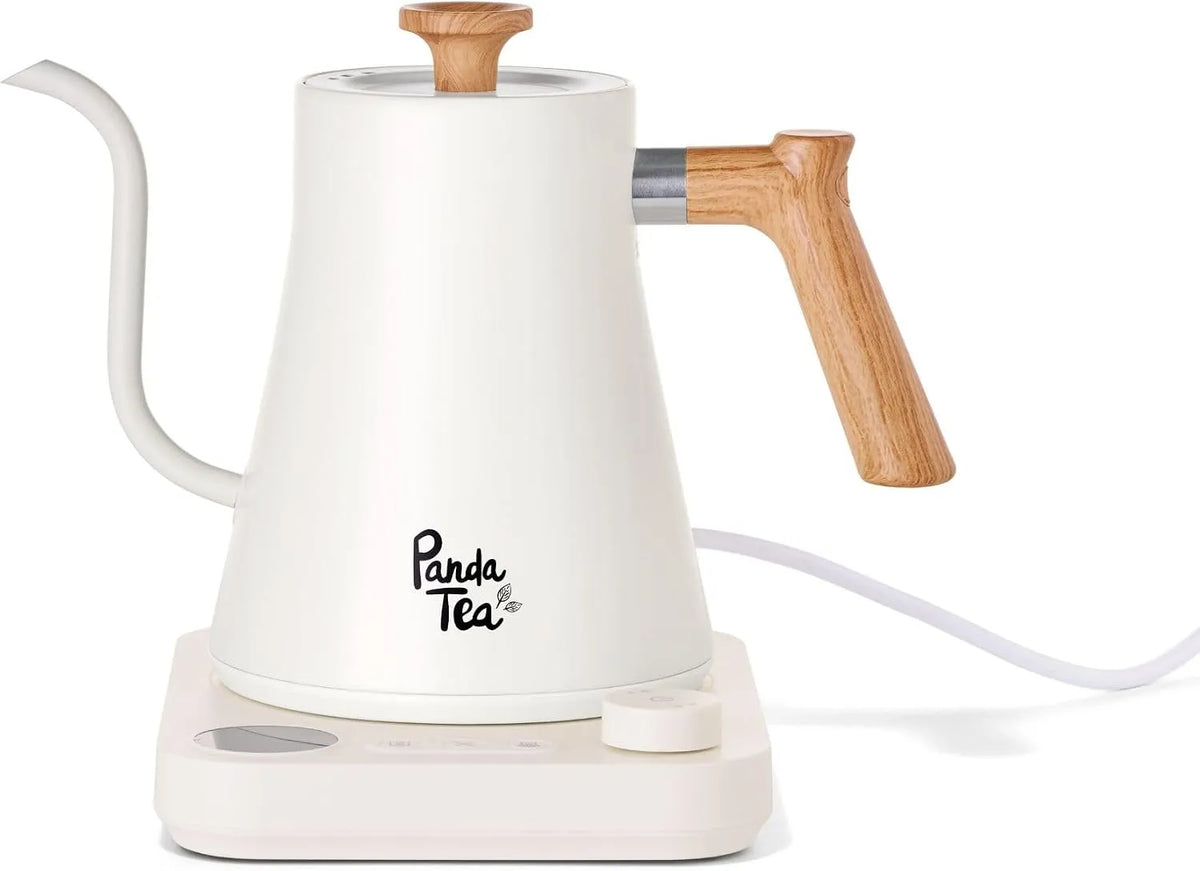 Bouilloire électrique Panda Tea, capacité 900 mL, Bouilloires électriques à chauffage rapide pour l'eau, Electrique à Col de Cygne, Bec Long Précis