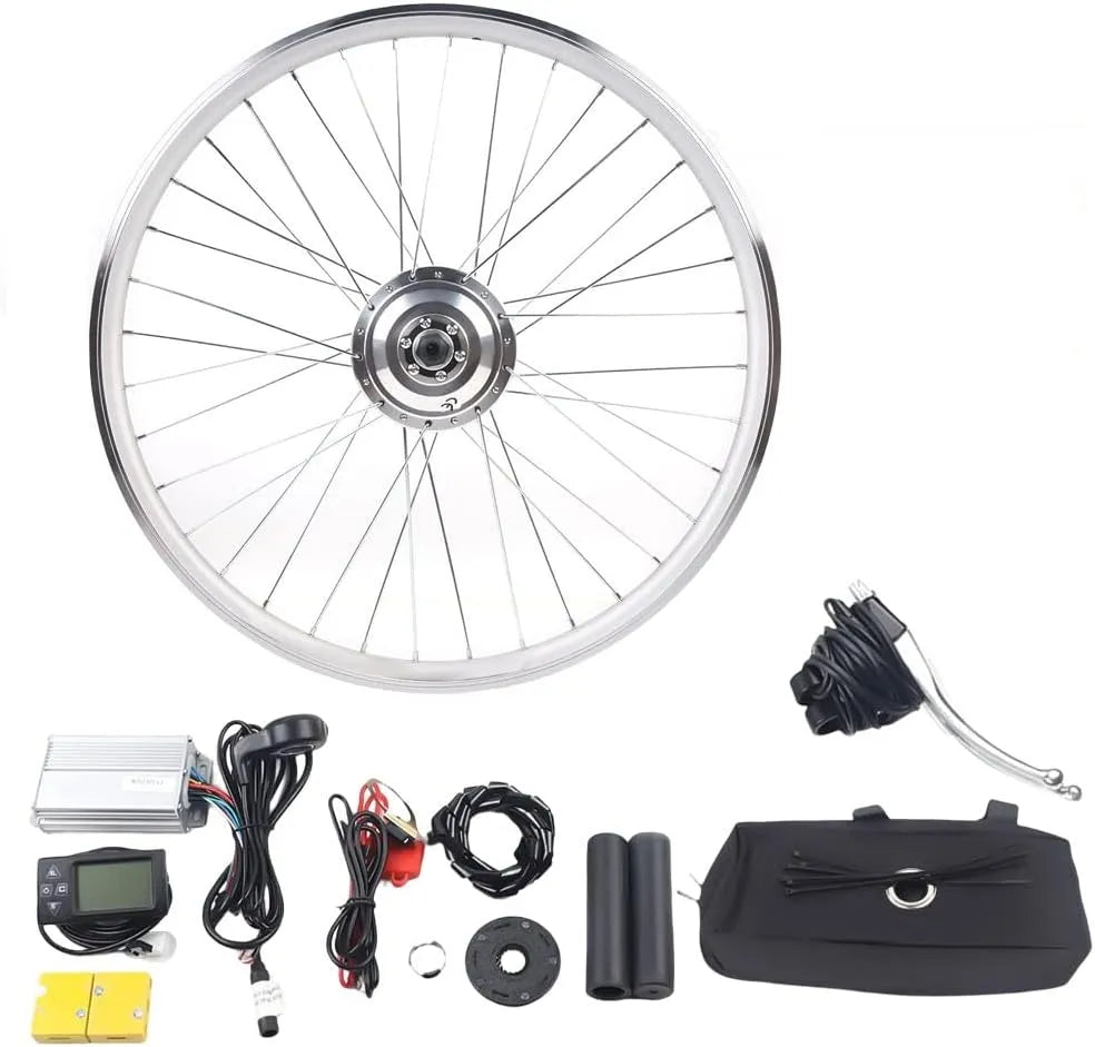 Vélo électrique, avec écran LCD 36V 250W, Kit de Conversion E Bike 26 'Kit de Conversion de, Moteur de moyeu de Roue arrière pour
