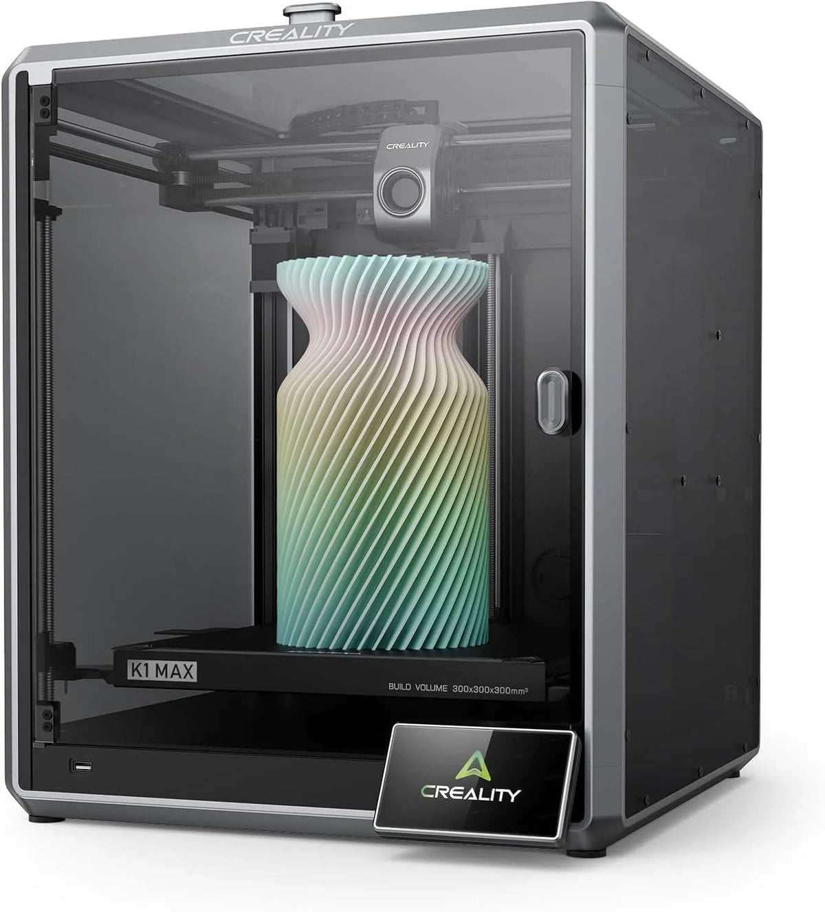 Imprimante 600mm/s, Creality Official K1 Max 3D, Haute Vitesse 600mm, dimensions 300x300x300mm, s Max avec Mise à Niveau Automatique