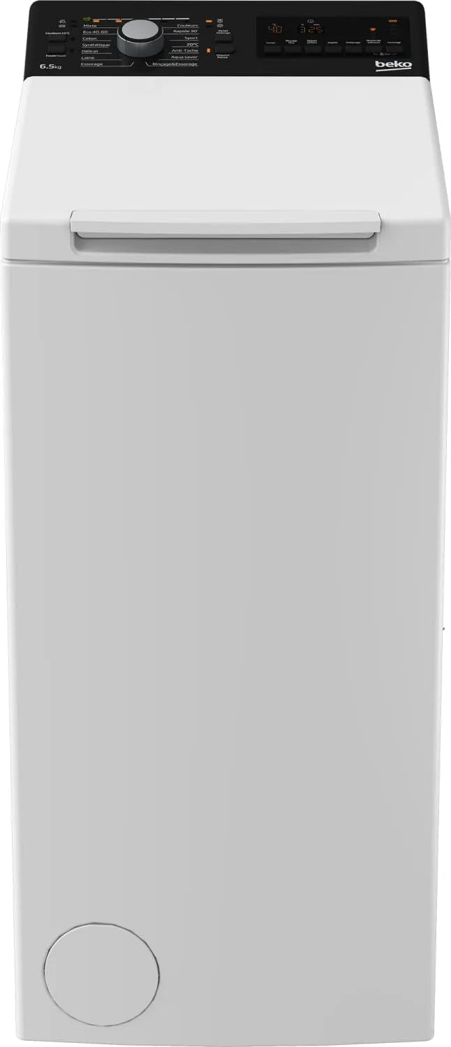 Lave-linge 1200 BTL1WFP10652FR, poids 6,5 Kg, 14 Programmes, Top, Trs, min