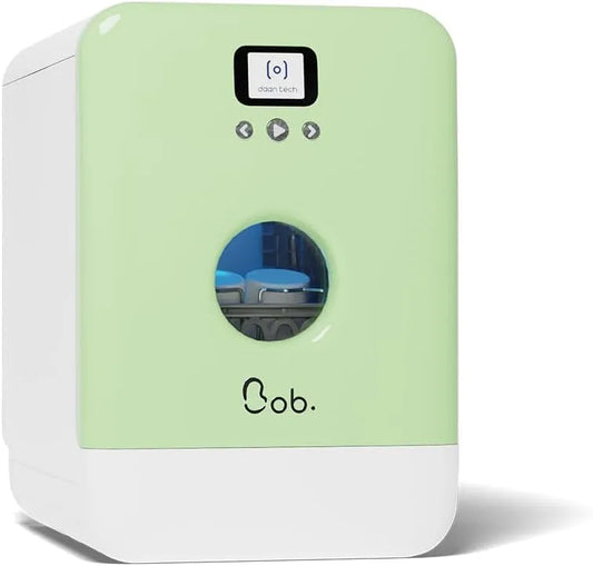Lave-vaisselle DAAN TECH Bob, Assiette 29 cm, Compact 3 Couverts Encastrable, Pose Libre, Avec Réservoir, Portable, Séchage Naturel, Origine France