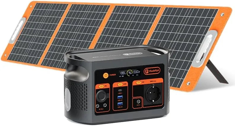 Station électrique portable LiFePO4, 179,2Wh Batterie, Charge Rapide de 0 à 80% en 1H, Fonction EPS, pour Camping, RV, Voyages, Urgence