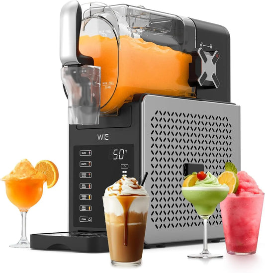 À boisson glacée WIE Machine, 6 modes préréglés, sans glace nécessaire, cocktails, Machine à slushie de 2,6 L avec autonettoyage