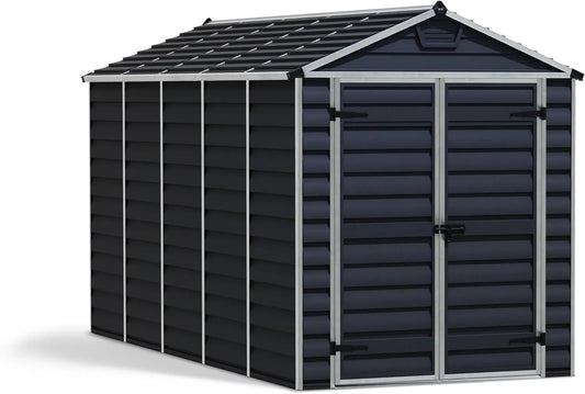 Abri de jardin, Canopia by Palram Skylight en métal 6 x 12 cm, dimensions 185 x 379 cm, plaques de Polycarbonate résistant à la Rouille, Protection UV