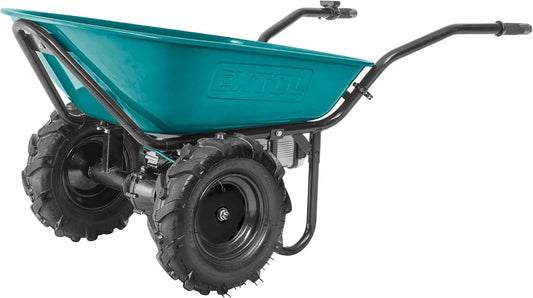 6000 Brouette électrique, avec batterie I Bac de 100 l I 260 kg capacité de charge I 500 W I 40 V Li-ion avec mAh, 6000 mAh