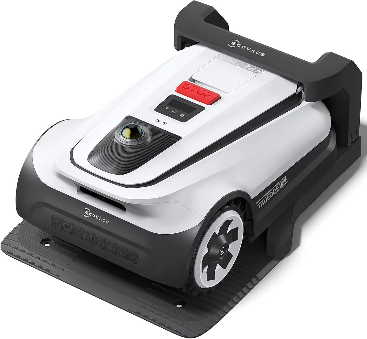 Ecovacs tondeuse A3000, Charge Rapide 45 Min, Pente 50%, Cartographie Auto., Goat LiDAR Robot sans Fil périphérique 3000m², Puissance de Coupe 100W