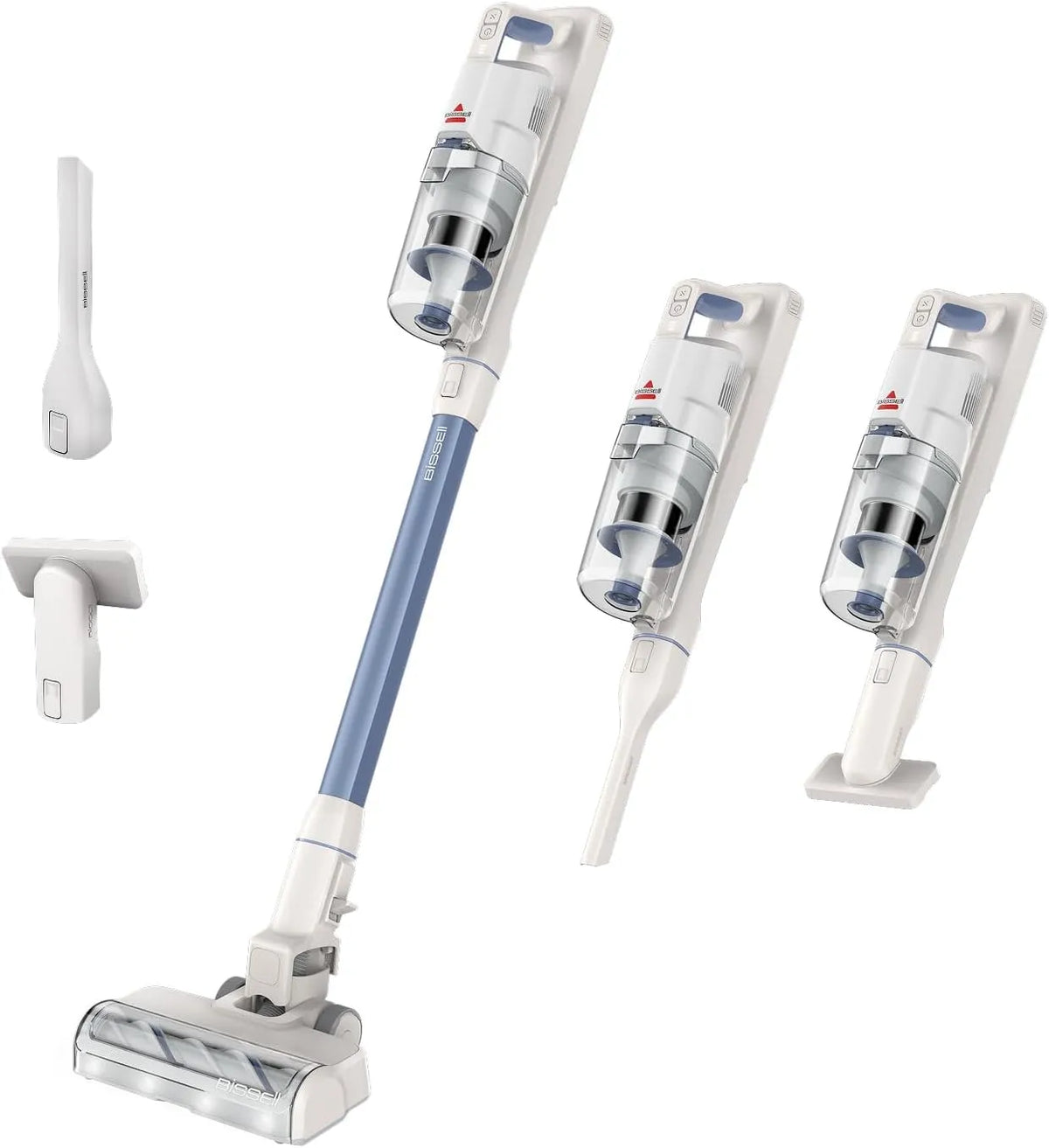 Aspirateur balai 4261N Bissell PowerClean, 3-en-1, Conception autoportante, autonomie 40 Minutes, éclairage LED, Moteur 200 W, Filtre HEPA