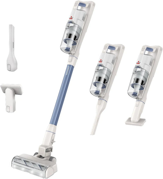 Aspirateur balai 4261N Bissell PowerClean, 3-en-1, Conception autoportante, autonomie 40 Minutes, éclairage LED, Moteur 200 W, Filtre HEPA