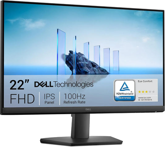 Dell modèle SE2225HM 5ms, 22 Écran PC, 1920x1080, 100Hz, dimensions 100x100mm, Full HD, VA, VESA, HDMI, VGA