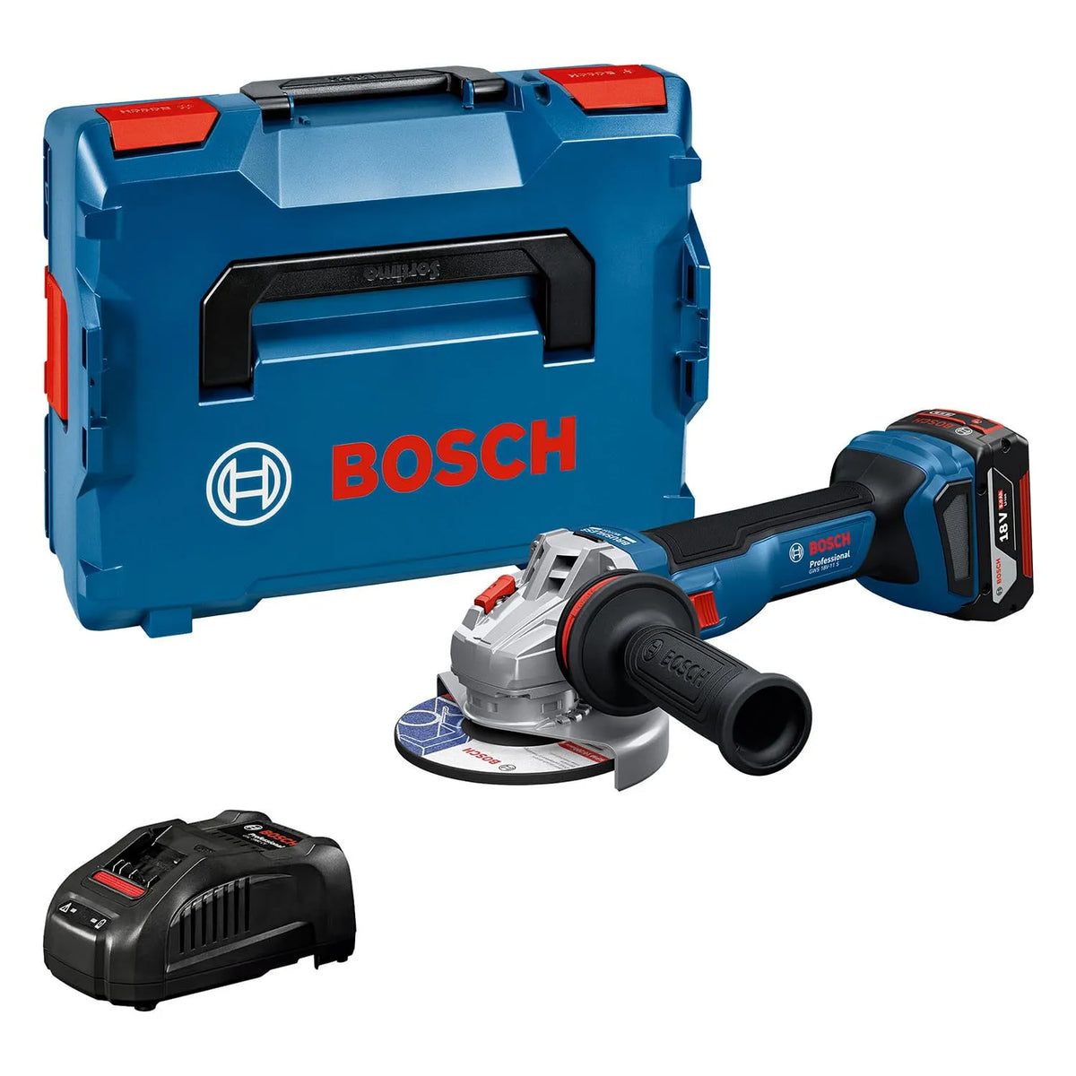 Bosch Professional 18V System meuleuse angulaire sans-fil GWS S 18V-11 GAL 1880, diamètre de disque 125 mm, avec 1 batterie GBA 5,0 Ah