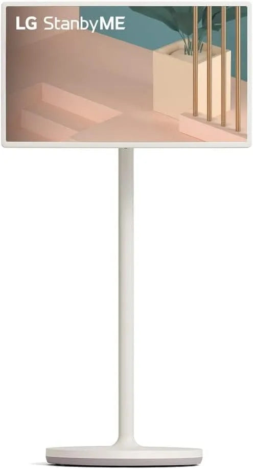 LG Smart TV 27art10, TV Stanbyme 68cm Full HD 2023 finition blanche et Beige