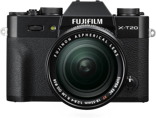 Fujifilm modèle T20 XF 18 18-55mm, X + -55mm F 2.8-4 R LM OIS MILC 24,3 MP CMOS III 6000 x 4000 Pixels finition noire