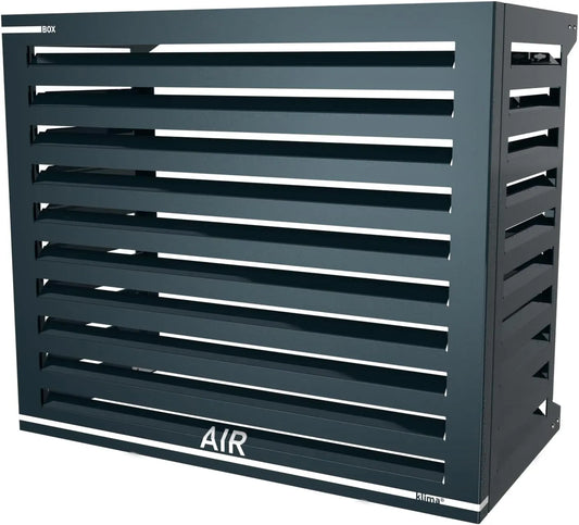 Climatiseur, Cover Clima Blade M Anthracite, Cache Extérieur en Aluminium Composite, Supports INOX Réglables, Installation Murale