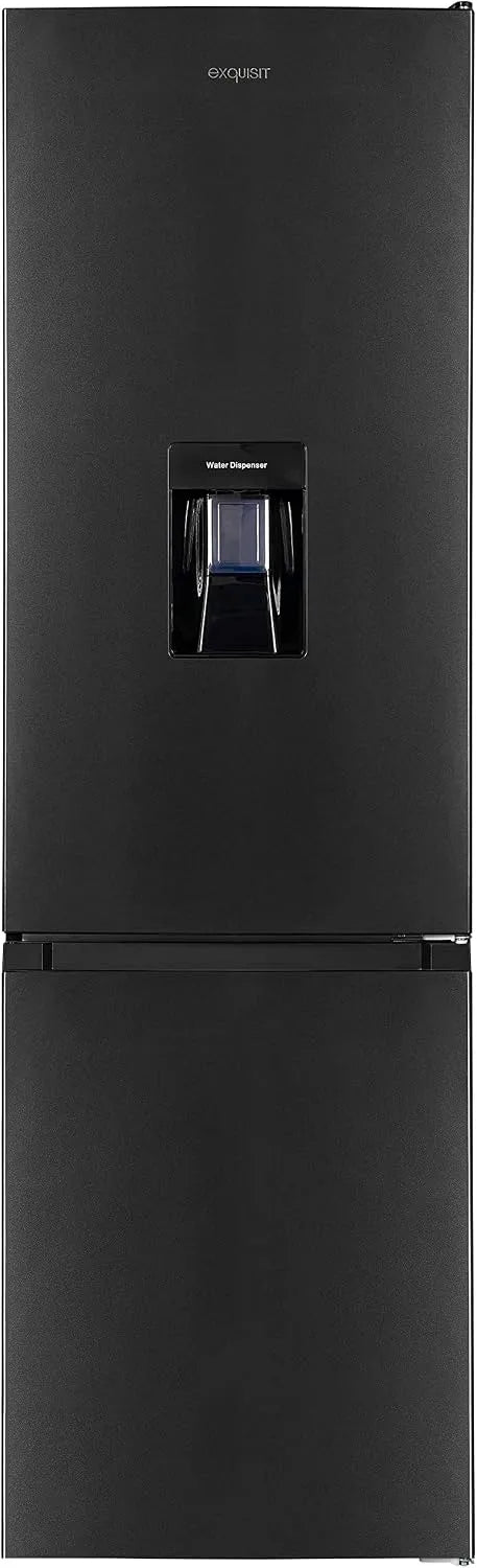 Exquisit réfrigérateur KGC265-70-WS-040E, Volume 260 L, 4 étoiles congélation, congélateur inoxlook-az, autonome avec distributeur d'eau, Alarme