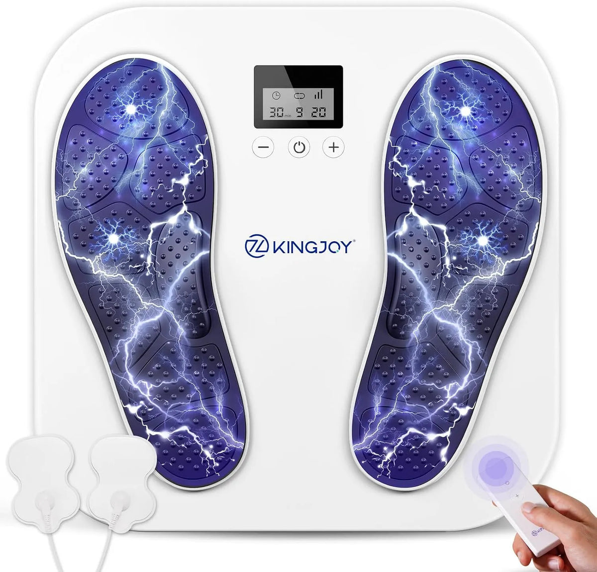 Pour la Circulation Sanguine Jambes Masseur Pied, la Fasciite Plantaire et le Douleur, avec 10 Modes 20 Intensités pour la Neuropathie, Cadeau