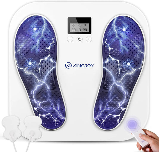 Pour la Circulation Sanguine Jambes Masseur Pied, la Fasciite Plantaire et le Douleur, avec 10 Modes 20 Intensités pour la Neuropathie, Cadeau