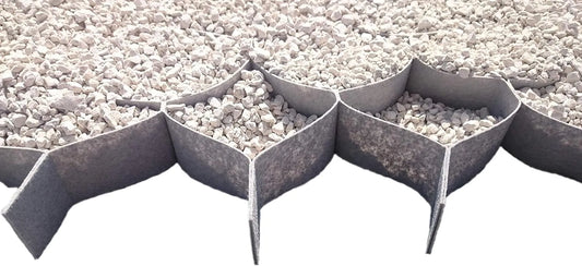 Modèle dimensions Gravier pour chemins 1x15-15 Stabilisateur de, *Pack 75 m2* 5x15x15 cm, décoration extérieure 100% polypropylène, entrées de garages